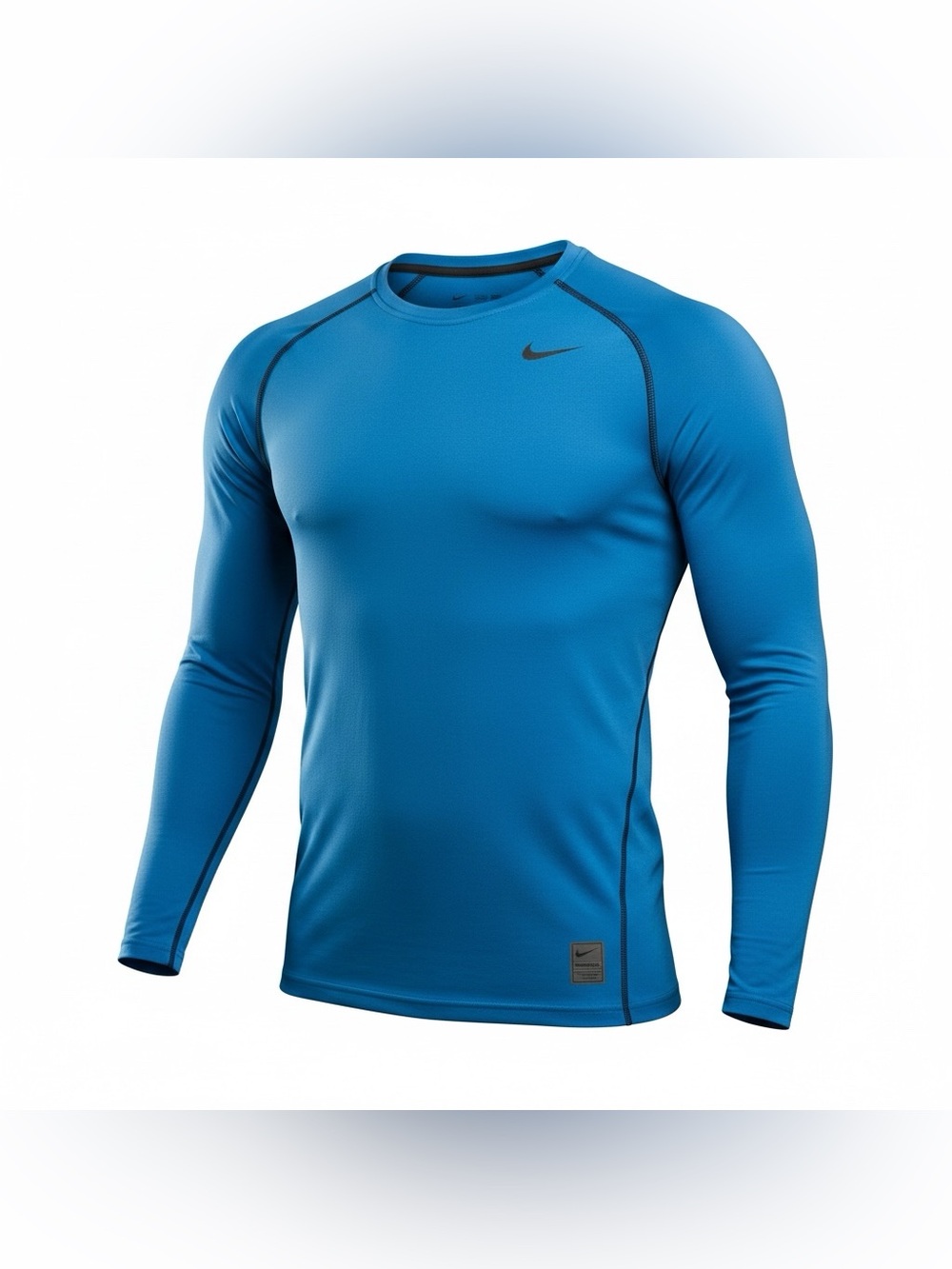 Nike Pro Mens Size L Fitted Compression Shirt Gym Running Training Activewear